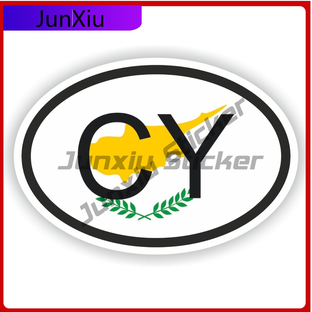 Car Accessories Cyprus - Cyprus Ovale Landcode Cy Vlag Nationaal
