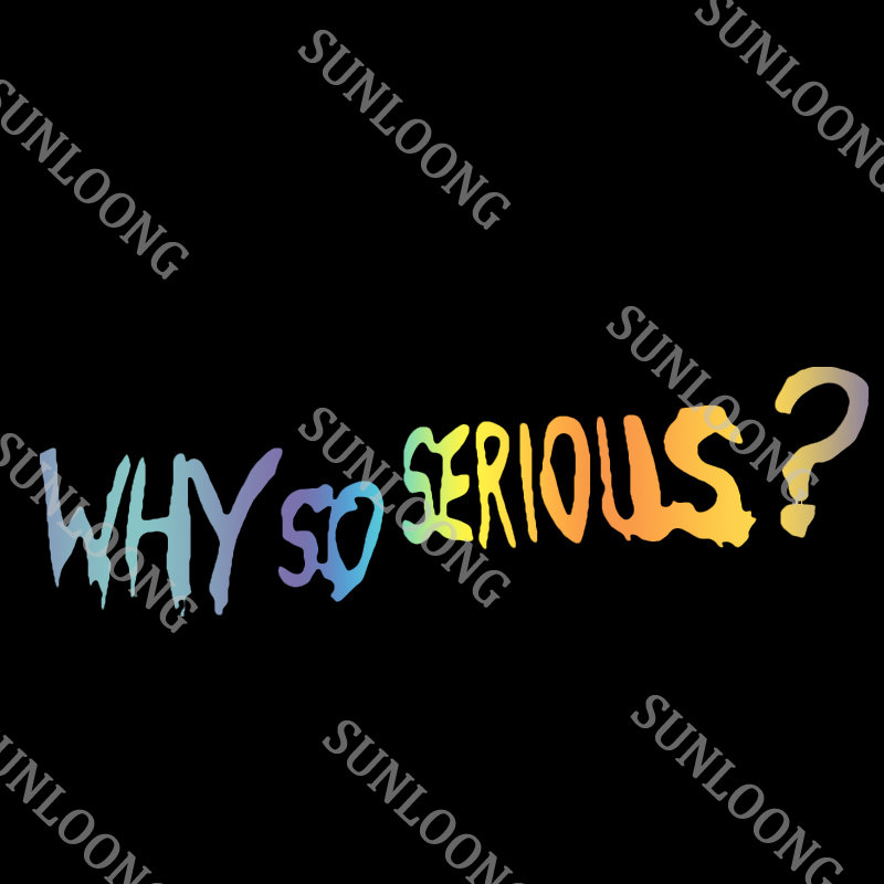 Car Accessories Joker - Gepersonaliseerde Waarom Zo Ernstig Auto Stickers