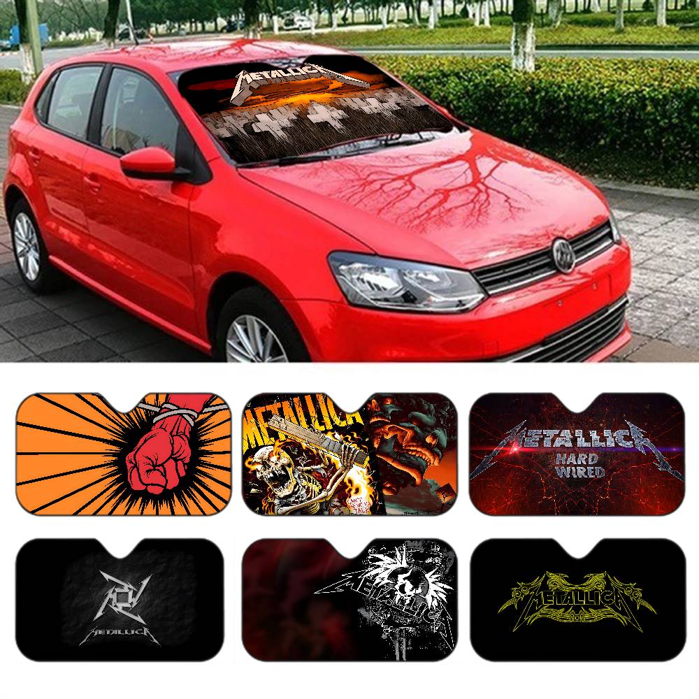 Automatic Car Sunshade - Klassieke Heavy Band M-Metallica Zonnescherm Windshield