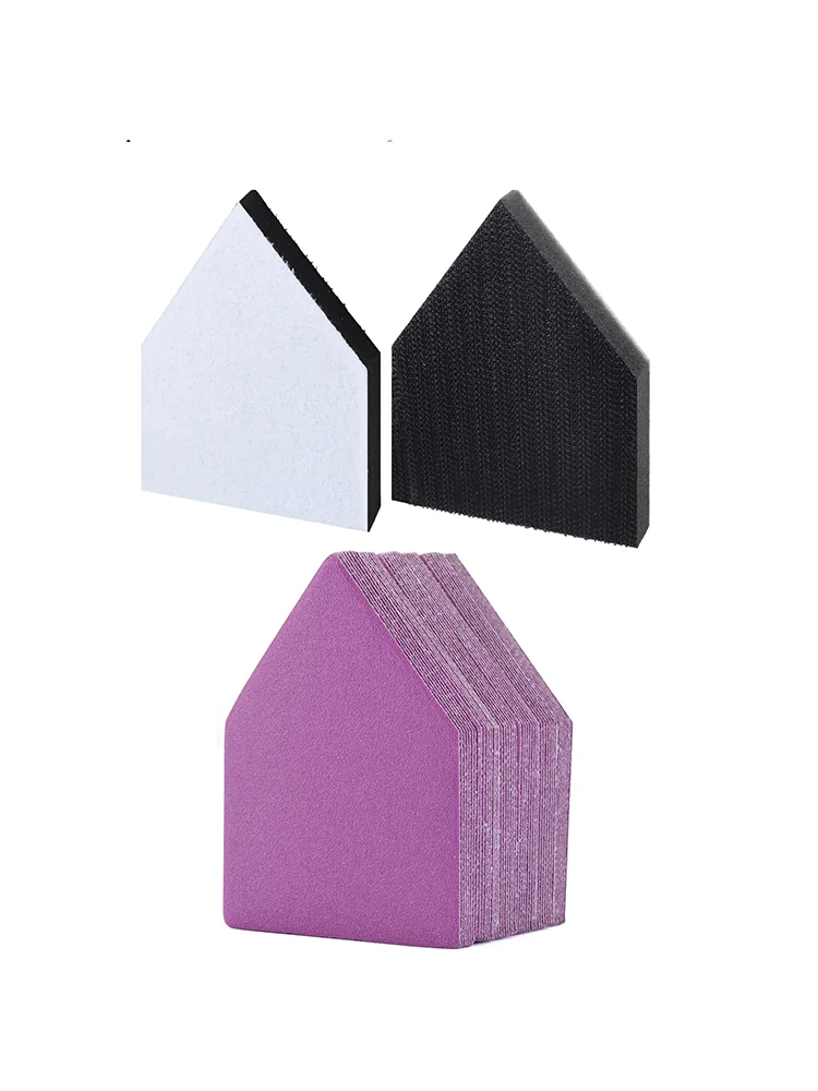 Car Wax Polishing Pad - 65X92mm Driehoekige Schuurpapierset 2/10/52 Stuks met