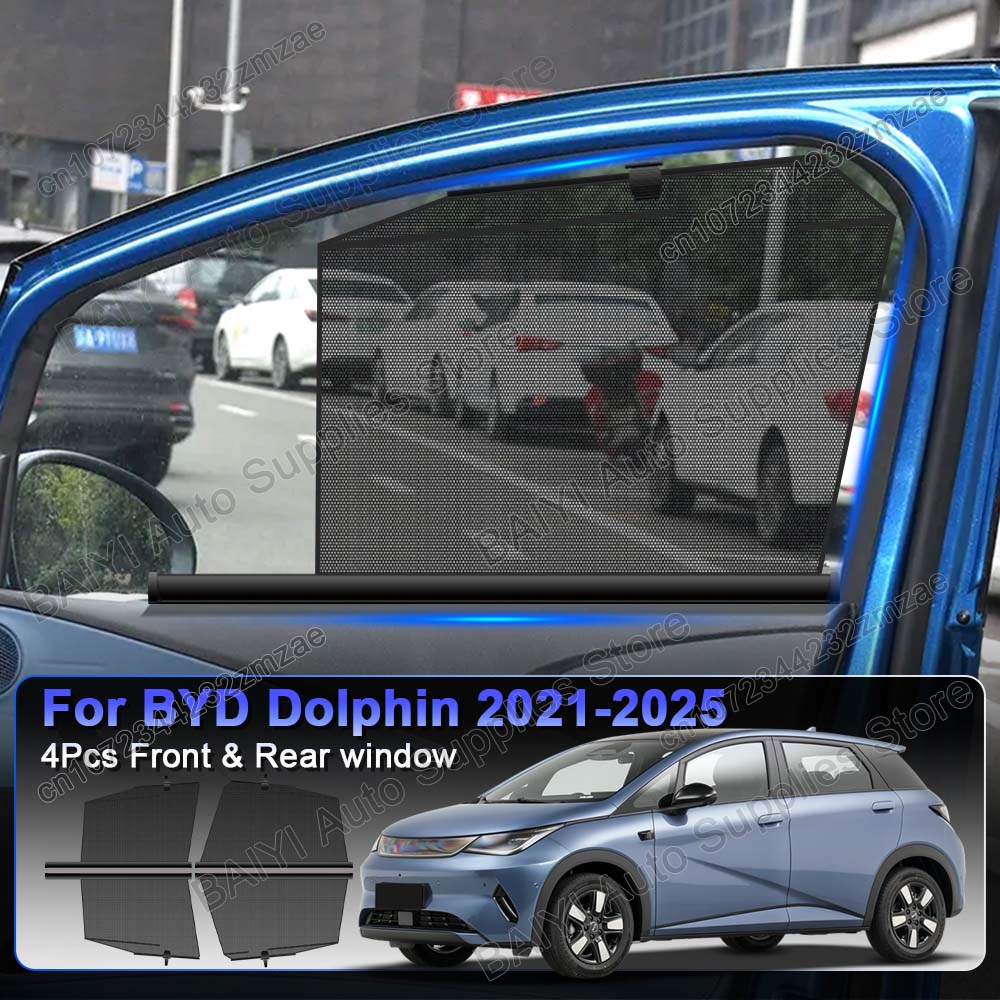 Automatic Car Sunshade - Zonnescherm voor BYD Dolphin 2021-2025, aanpasbaar,
