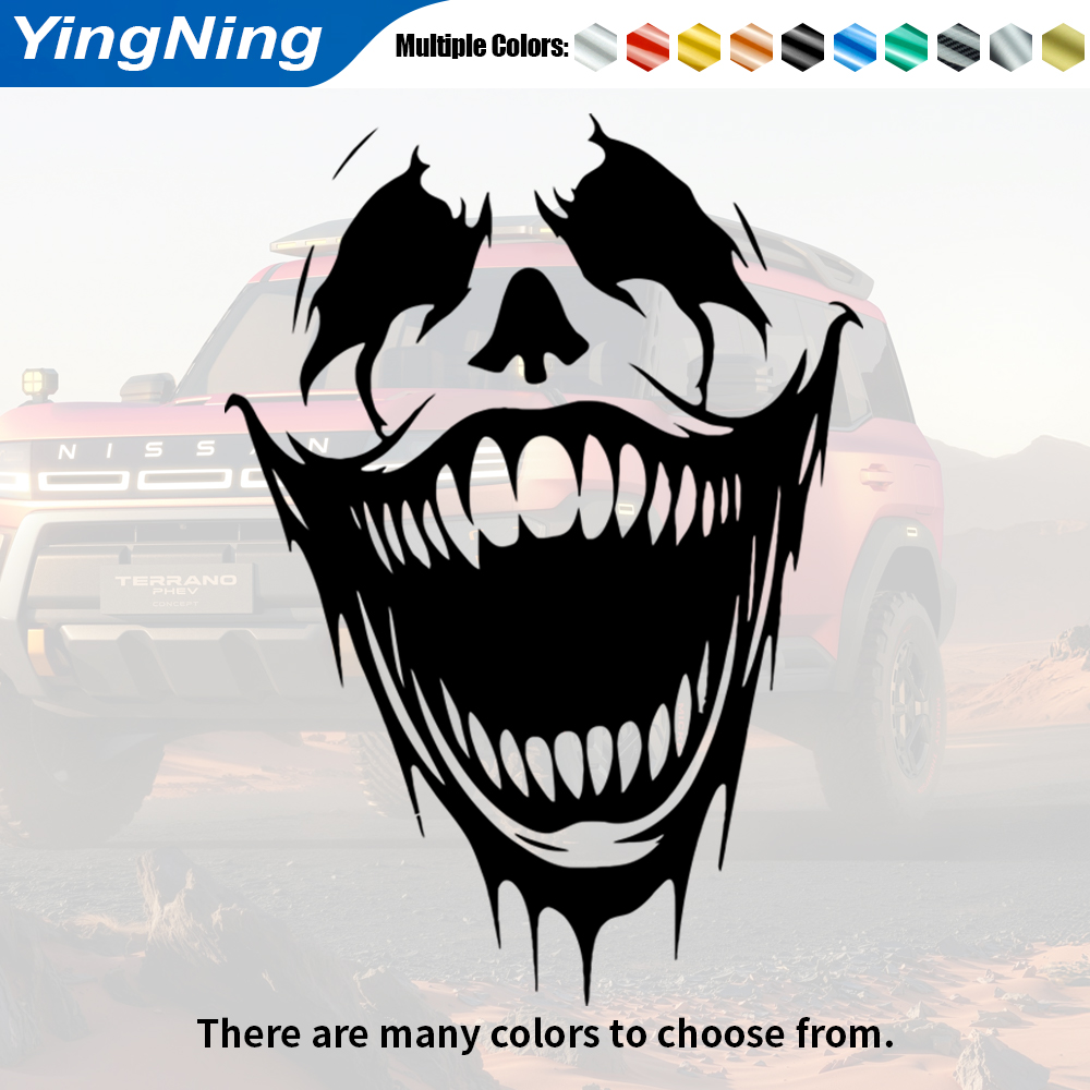 Car Accessories Joker - Enge Joker Glimlach Autostickers Kwaadaardig Griezelig