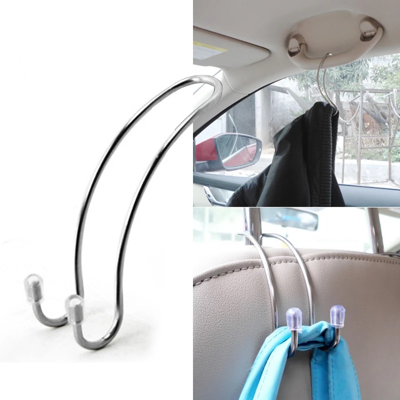 Car Accessories Hanging - 2-delige set metalen autostoelhaken, autojas-, handtas-