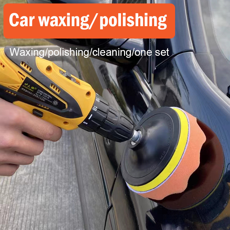 Car Wax Polishing Pad - 3 inch 75mm Buffing Spons Schuurpapier