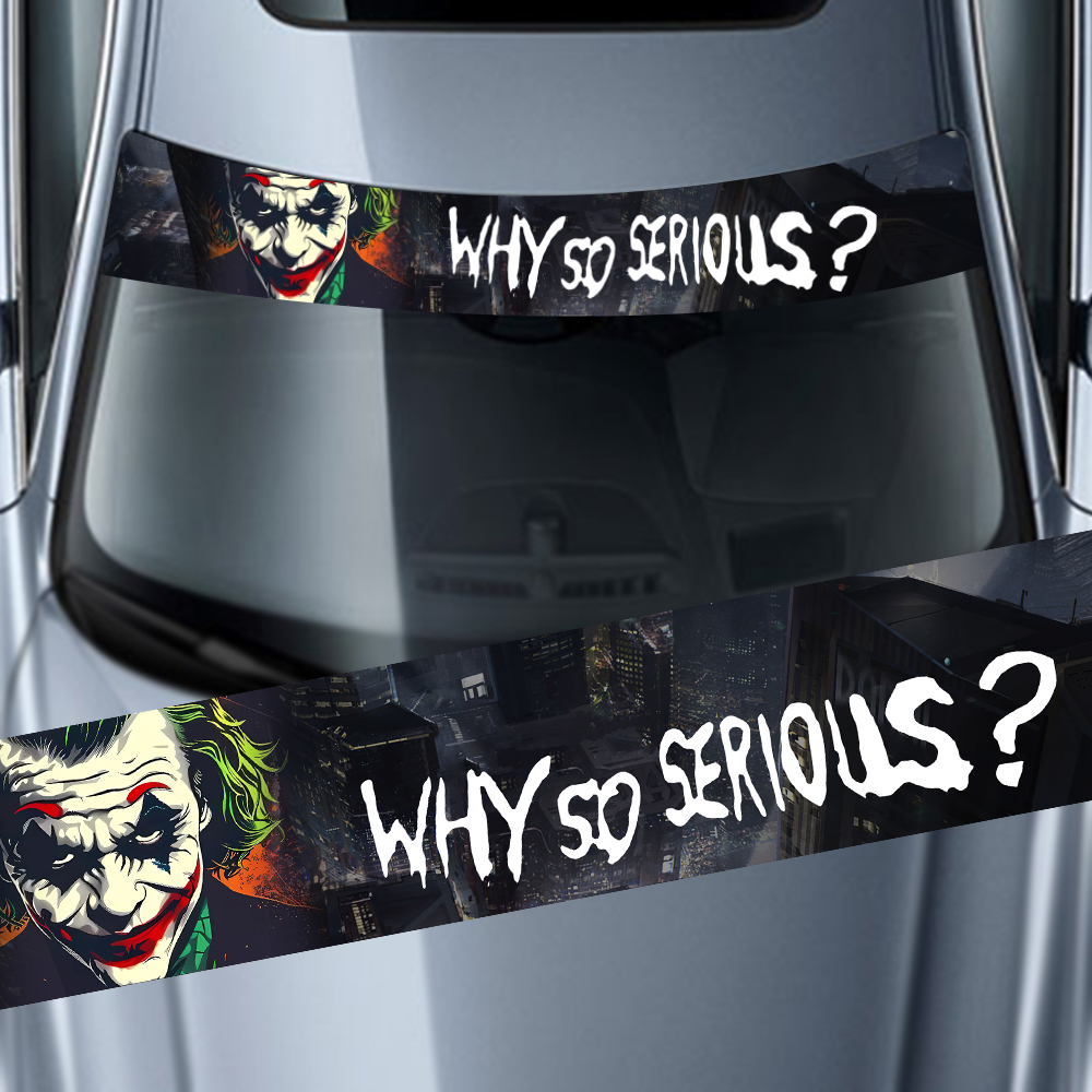 Car Accessories Joker - Waarom zo serieus autosticker grappige Joker