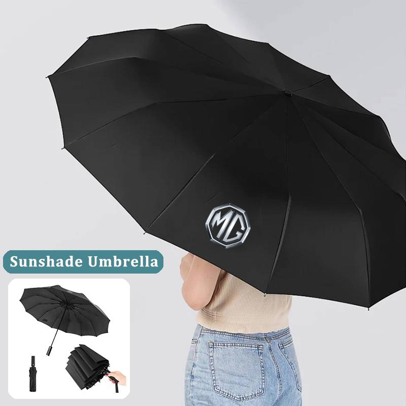 Automatic Car Sunshade - Auto Logo Automatisch Opvouwbaar Winddicht Zonnescherm