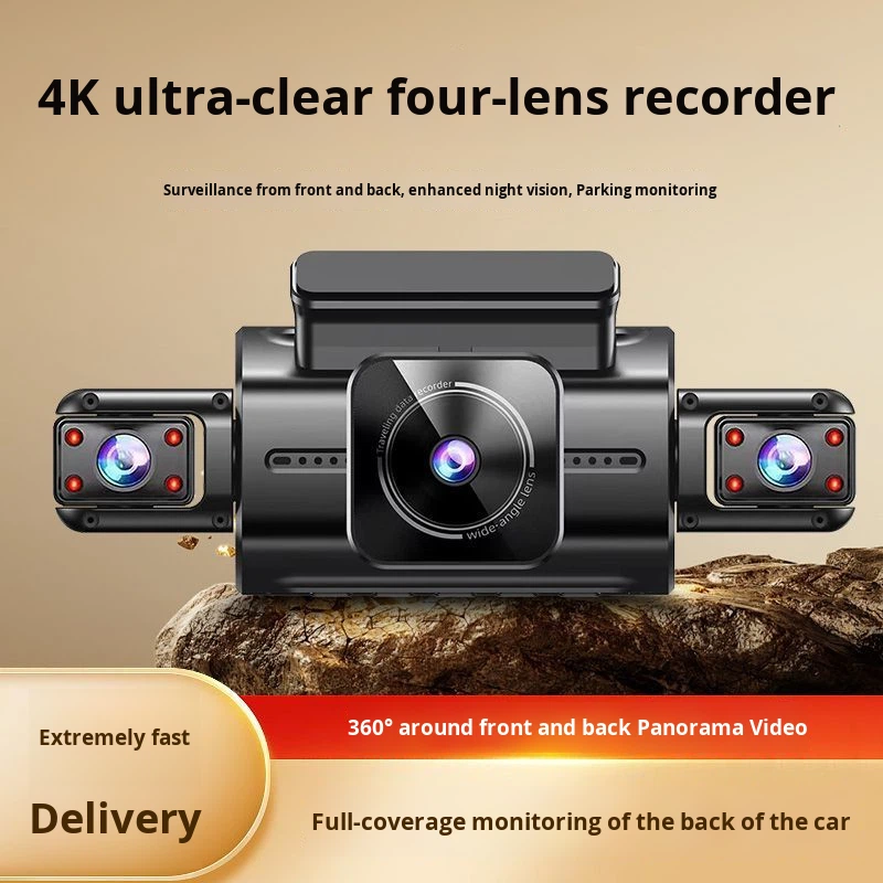 Car Dash Cam - Nieuwe 2025 Model Dashcam Vierkanaals Draadloze