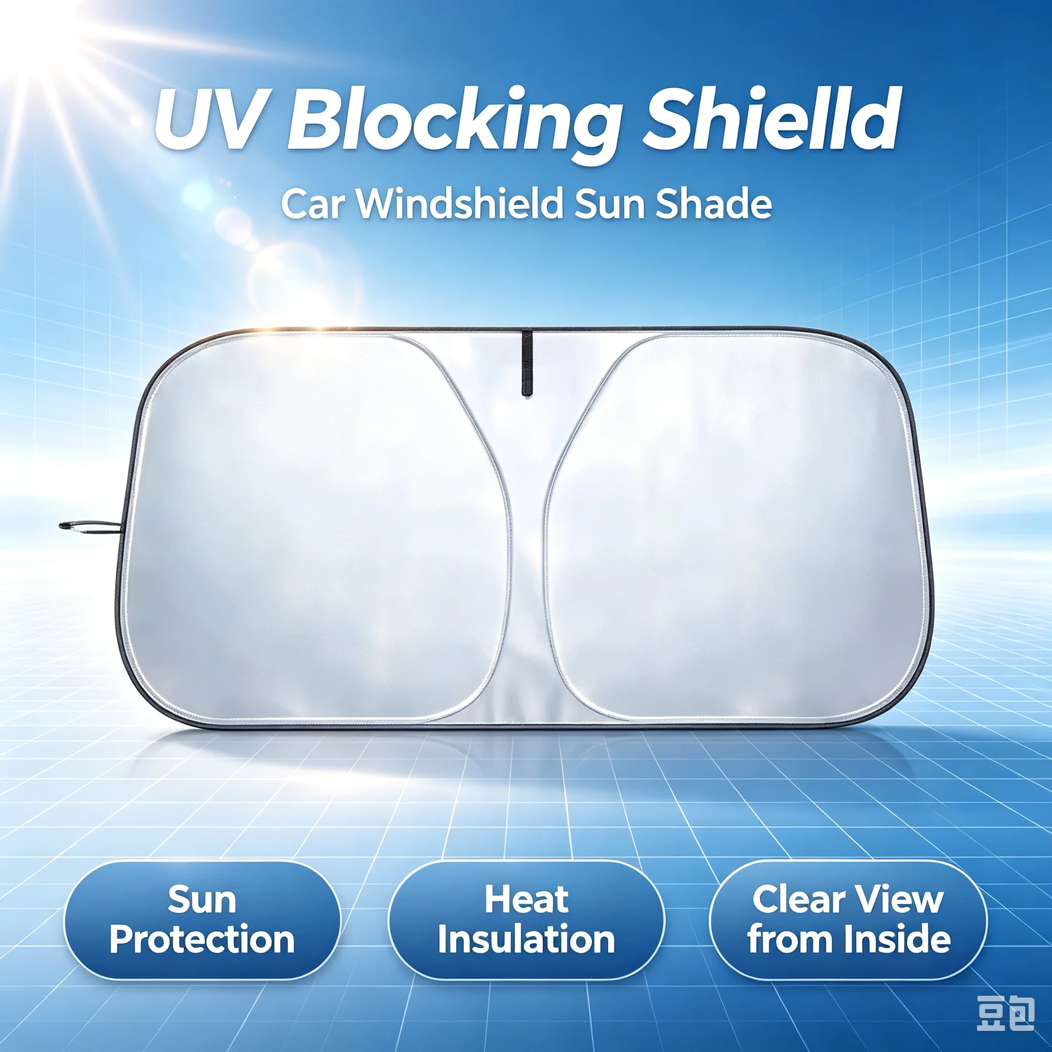 Automatic Car Sunshade - Autozonnescherm voorruit UV-bescherming zonwering windscherm afdekking