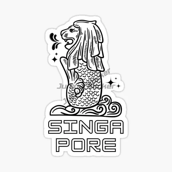 Singapore Vlag Kaart Merlion L - Car Accessories Singapore recensie en prijs