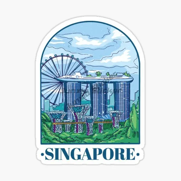 Singapore Vlag Kaart Merlion L - Car Accessories Singapore recensie en prijs