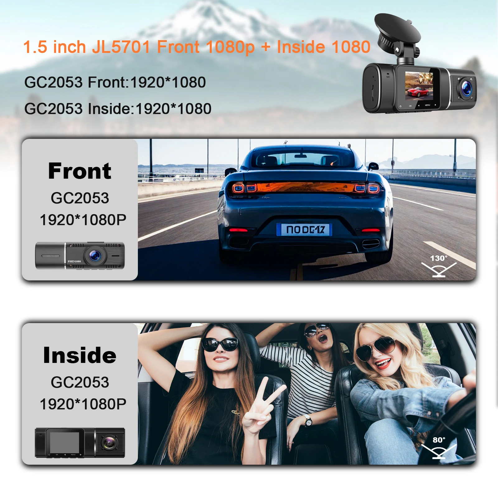 Auto Dual Dashcam voor en binn - Car Dash Cam recensie en prijs