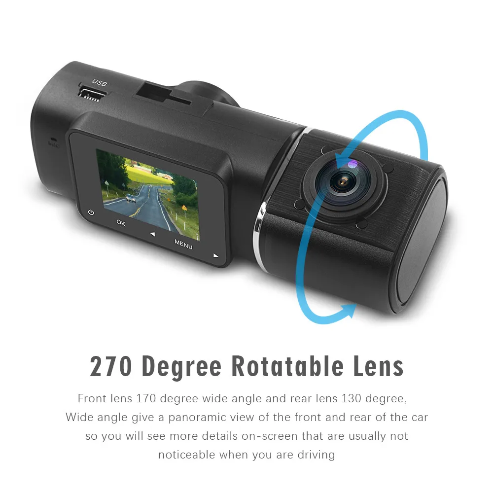 Auto Dual Dashcam voor en binn - Car Dash Cam recensie en prijs