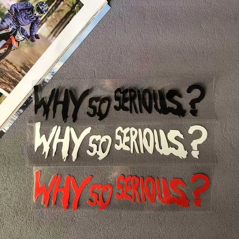 Waarom zo serieus stickers mot - Car Accessories Joker recensie en prijs