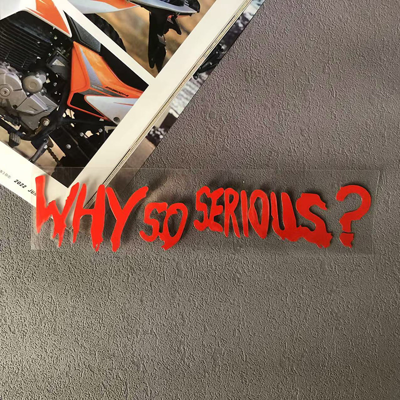 Waarom zo serieus stickers mot - Car Accessories Joker recensie en prijs