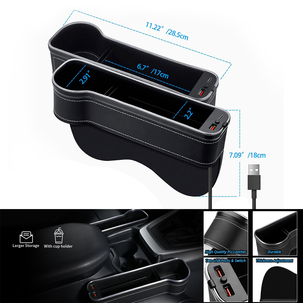 Autostoel organizer met LED-sf - Car Accessories Hanging recensie en prijs