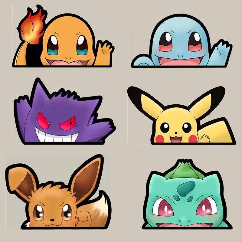 Pokémon auto raamsticker, Poké - Car Accessories Cute recensie en prijs
