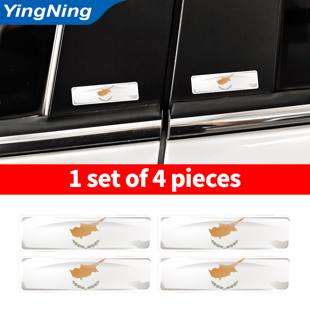 4PCS Cyprus Vlag Sticker 3D Ko - Car Accessories Cyprus recensie en prijs